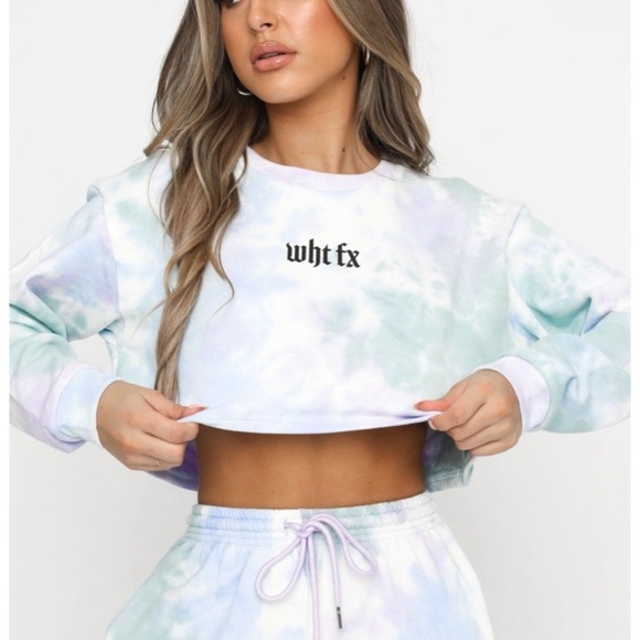 White Fox Boutique Tops - NWT White Fox Crop Sweatshirt